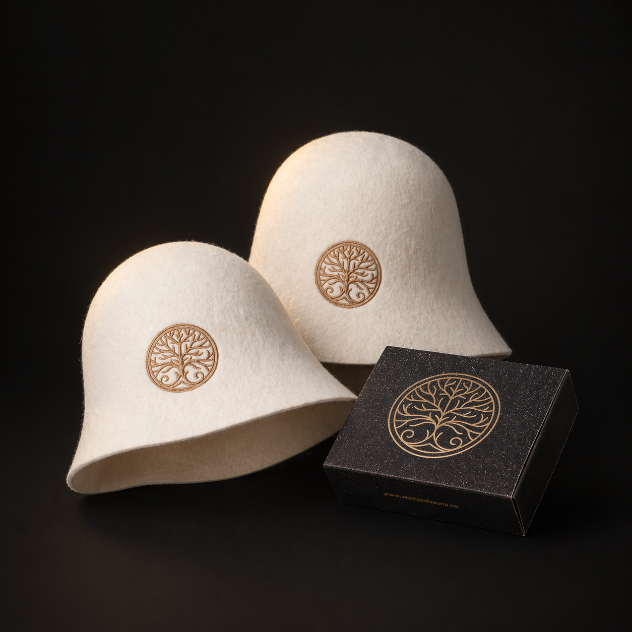 2x Sauna hatt 100% Merino Ull + Badstue salt